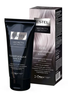 ESTEL Secrets Цвет-Эксперт маска тонирующая д/волос 10/61 перламутровый блонд 150мл